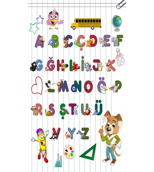 Deri / Sepet Tabanlı Çocuk Halısı MC123