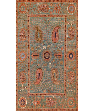 Bambu Tabanlı Klasik Halı MS494