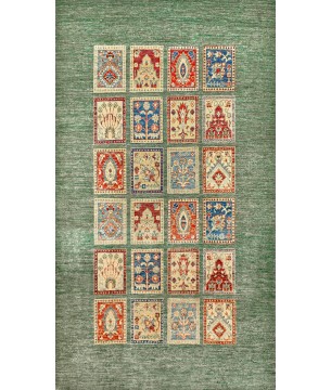 Bambu Tabanlı Klasik Halı MS496