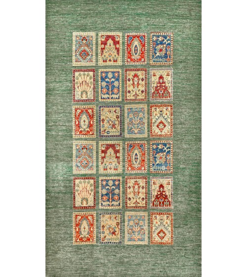 Bambu Tabanlı Klasik Halı MS496