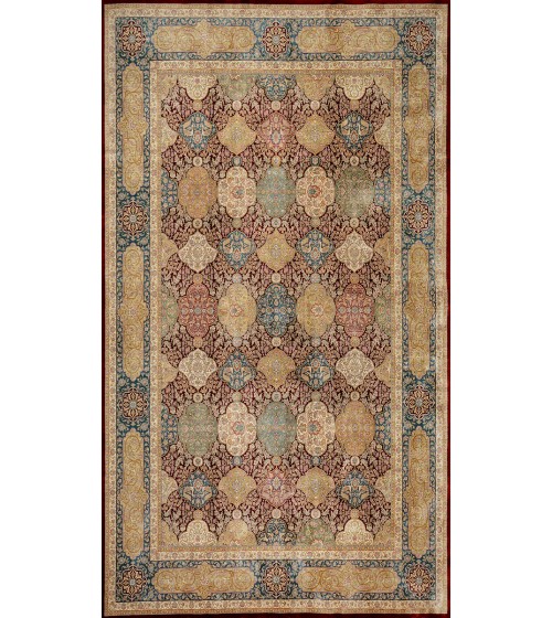 Deri / Sepet Tabanlı Klasik Halı MS126