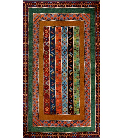 Deri / Sepet Tabanlı Klasik Halı MS233