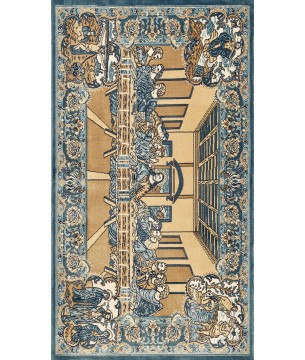 Leather / Basket Based Classic Carpet MS454