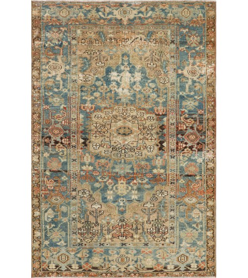 Leather / Basket Based Vintage Carpet MS608